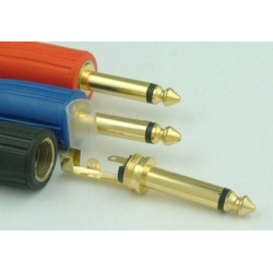 Wtyk JACK 6,3mm mono metal gum. gold-Podzespoły Elektroniczne