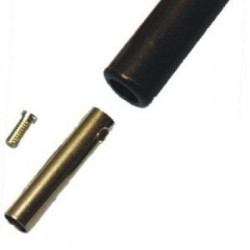 Gniazdo Banan na kabel 208-BK-4m czarne-Podzespoły Elektroniczne