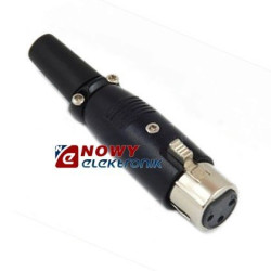 Gniazdo mikrof. 3pin oksydowane VITALCO-Podzespoły Elektroniczne