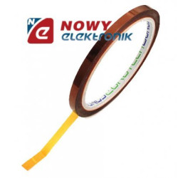 Taśma Kaptonowa 7mm z klejem 33m 25um odp.na wys.temp.i chemikalia-Narzędzia Warsztatowe i Wyposażenie