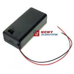 Koszyk baterii 9V - poj. z pokr. Pojemnik z pokrywą na bat 9V/6F22-Baterie