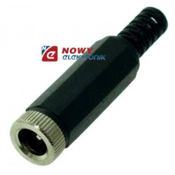Gniazdo DC 2.5/5.5mm na kabel HQ-Podzespoły Elektroniczne