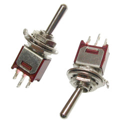 Przełącznik SW-TSM1022A13 submin czerwony,jednobiegowy On-OFF-On TSM102A2-Podzespoły Elektroniczne