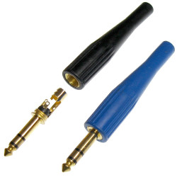 Wtyk JACK 6,3mm STEREO GOLD Prof-Podzespoły Elektroniczne