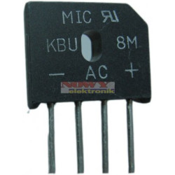 Mostek 8A 1000V KBU8M płaski-Podzespoły Elektroniczne
