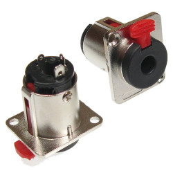 Gniazdo jack 6,3 mono mont.metal-Podzespoły Elektroniczne