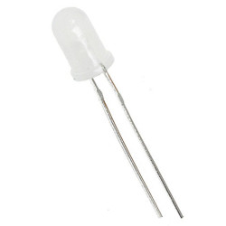 Dioda LED 5mm BIAŁA mat. ciepła 3000K-Podzespoły Elektroniczne