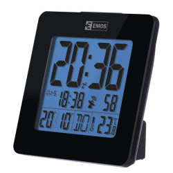 Budzik Cyfrowy DCF E0113 zegar,termometr,data,-Dom i Ogród