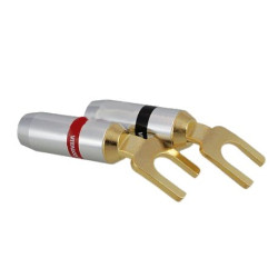 Wtyk pod gn.banan alu złoty LA924-Podzespoły Elektroniczne