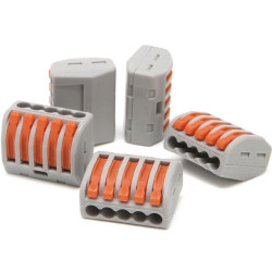 Szybkozłączka 5-tor drut/linka | 10szt. zacisk złączka elektryczna-Przewody i Druty w metrażu