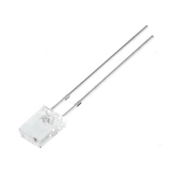 Dioda LED 2*5mm biały zimny 2x5x7mm 1560-2500mcd 20mA-Podzespoły Elektroniczne