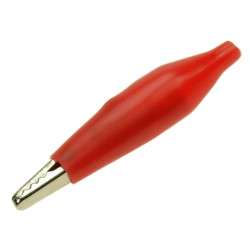 Krokodyl w izolacji duży 54mm 27.712.1 czerwony stal.niklowana-Podzespoły Elektroniczne