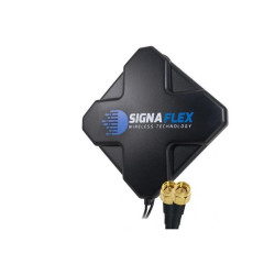 Antena GSM/LTE4G 3G DUAL 40dbi 2xSMA kabel 5m UMTS czarna do szyby Mimo-Telefony i Smartfony