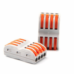 Szybkozłączka 4/8-tor szara SPL-4 zacisk złączk elektryczna-Przewody i Druty w metrażu