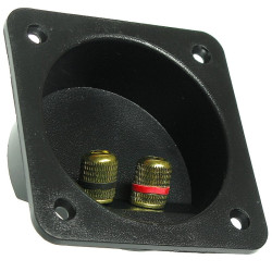 Gniazdo gł.terminal HD612 TE30-1 kwadrat x2gn.ban.80x80-Naglosnienie i Estrada