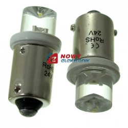 Dioda LED BA9S-1W 24V Biała-Oświetlenie