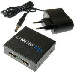 Rozgałęźnik HDMI 1x2 FHD 1080p splitter ze wzmacniaczem NEPOWER-RTV SAT DVB-T
