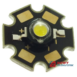 Dioda LED 3W Biała LUXEON 6500K zimna 210-230Lm 140° 700mA 3,4-3,6V-Podzespoły Elektroniczne