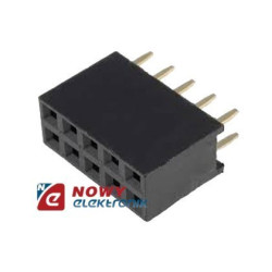 Gniazdo PBD-10S 2x5p proste druk r-2,54 dwurzędowe-Podzespoły Elektroniczne
