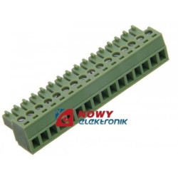 Listwa montażowa TBMF3816R kątowa 16zacisk.żeńska, raster 3.81mm-Podzespoły Elektroniczne