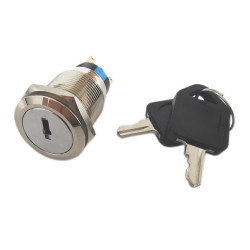 Przełącznik z kluczyk. PBW-22KE 2A/250V-Podzespoły Elektroniczne