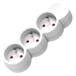 Przedłużacz 3gn 3m z uz. biały ORNO-Elektryka