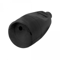 Gniazdo siec. 230V G-1-2 B/U Cz Czarne, bez uziemienia,  Elgotech-Elektryka