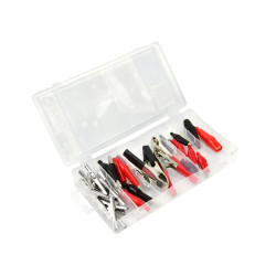 Zestaw krokodylków 28szt. GEKO krokodyli krokodylki-Podzespoły Elektroniczne