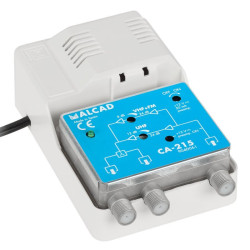 Wzmacniacz antenowy CA-215 ALCAD szerokopasmowy 12V-RTV SAT DVB-T