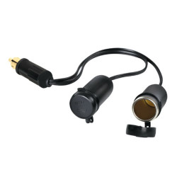 Przejście zapalniczki DIN TIR (*) przewód 2x adapter na standard-Motoryzacja