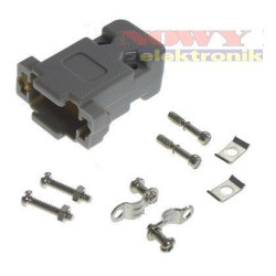Obudowa D-SUB 9pin szara RS232 COM DB9-Podzespoły Elektroniczne