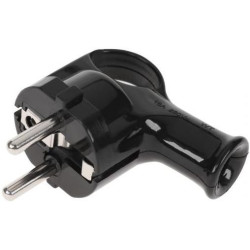 Wtyczka sieciowa WT-40 16A czarn unishuko  Elgotech kątowa-Elektryka