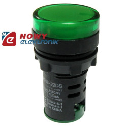 Kontrolka LED 220V zielona  22mm AD16-Podzespoły Elektroniczne