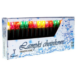 Lampki choinkowe KCH-5 zielone 5W żarówkowe tradycyjne oprawa zielona legenda PRL 16-żarówek-Oświetlenie