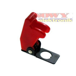 Osłona przeł. samolot. KN czerw. nakładka przełącznika-Podzespoły Elektroniczne