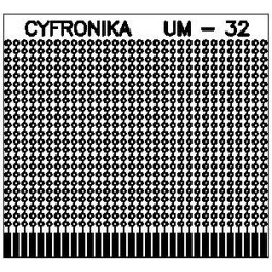 Płytka uniwers. UM-32 wiercona-Podzespoły Elektroniczne