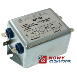 Filtr siec. X-37-02 2x0,1u+2x3n3 +2x2mH+10MΩ 15A m.in.wzmacniacze,urz.med-Elektryka