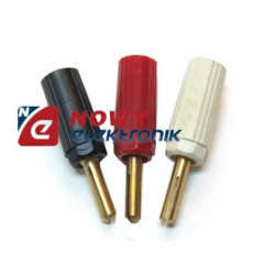 Wtyk Banan WB-13        czerwony-Podzespoły Elektroniczne