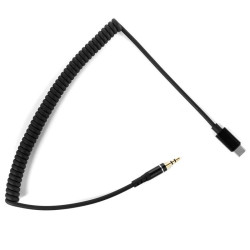 Kabel AUX USB-C -  Jack 3,5mm Wt.-Wt. 150cm Spirala-Podzespoły Elektroniczne