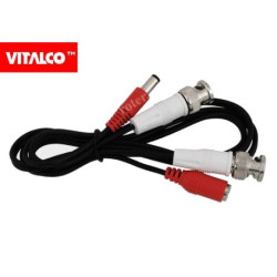 Kabel wt.BNC + wtyk DC 1.0m-Kable i Przyłącza RTV i PC