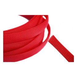 Peszel plecionka 8mm   oplot 8.0 na przewód 7-13mm  czerwony-Elektryka