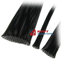 Peszel plecionka 5mm ---k.92776 na przewód 4-9mm czarny-Elektryka