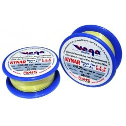 Przewód KYNAR Ø0,25 FEP biały z miedzi srebrzonej, Vega Tronik-Przewody i Druty w metrażu