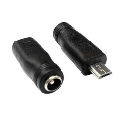 Przejście DC gn. 2.1/5.5-micro USB wt. adapter  mikro micro do zasilacz-Podzespoły Elektroniczne