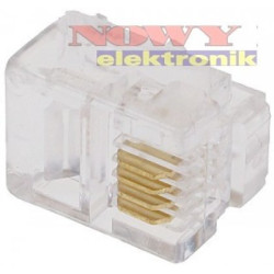 Wtyk tel. 1060-6P4C RJ11 szeroka-Podzespoły Elektroniczne