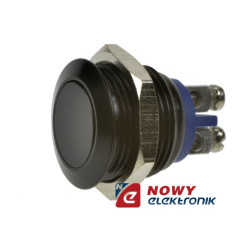 Przycisk GQ16F-10/A IP65 czarny monostabilny 16mm/śrub/2A/36VDC-Podzespoły Elektroniczne