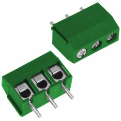 Listwa ARK500-3/BL Listwa 3 pola r-5 h-10 zielona-Podzespoły Elektroniczne