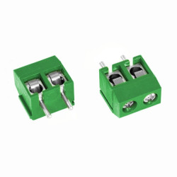 Listwa ARK500-2/BL listwa 2 pola r-5 h-10 zielona-Podzespoły Elektroniczne