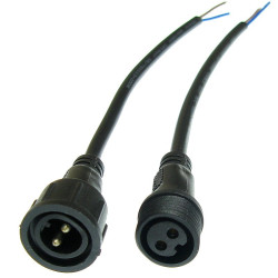 Złącze hermetyczne 2pin z przew. 40cm  2x0,5mm2-Podzespoły Elektroniczne