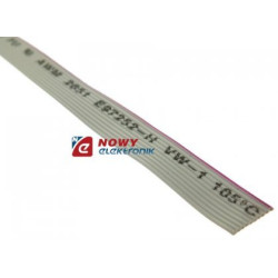 Przewód wstążkowy 10-żył (10cm) AWG28-10 r-1,00mm kabel szary-Przewody i Druty w metrażu